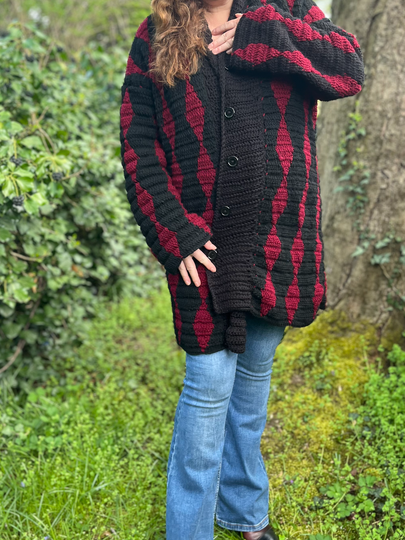 Crochet Pattern Coat "Obsidian"