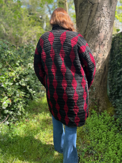 Crochet Pattern Coat "Obsidian"