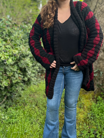 Crochet Pattern Coat "Obsidian"