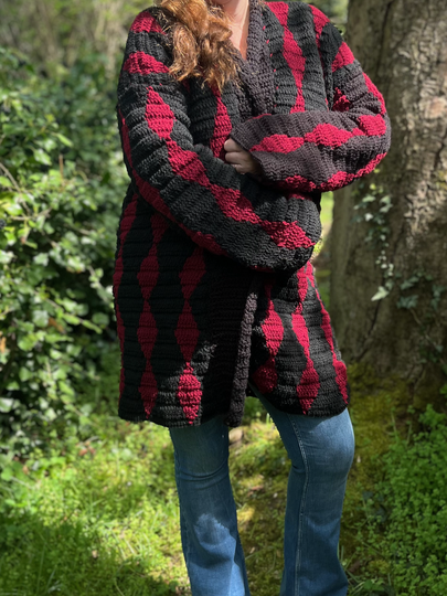 Crochet Pattern Coat "Obsidian"