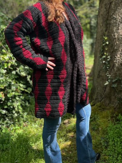 Crochet Pattern Coat "Obsidian"