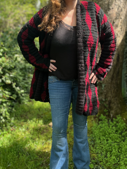 Crochet Pattern Coat "Obsidian"