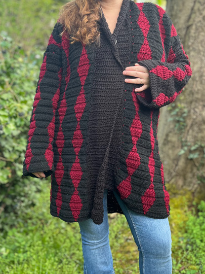 Crochet Pattern Coat "Obsidian"