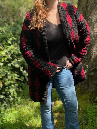 Crochet Pattern Coat "Obsidian"