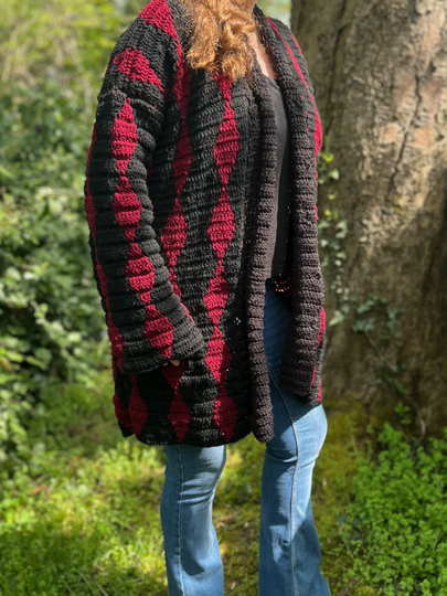 Crochet Pattern Coat "Obsidian"