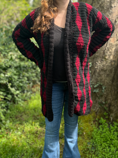 Crochet Pattern Coat "Obsidian"