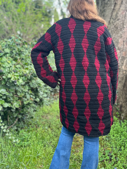 Crochet Pattern Coat "Obsidian"