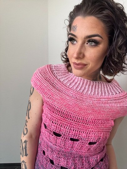 Häkelanleitung Tshirt "PINKY JEANS"