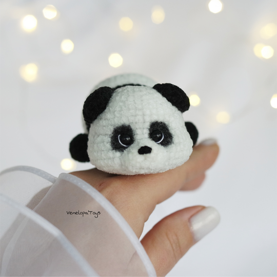 Mini Plush Panda Crochet Pattern, Small Amigurumi Panda PDF