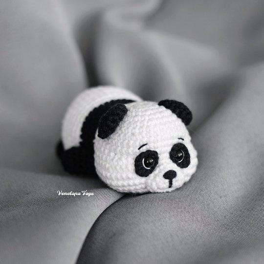 Mini Plush Panda Crochet Pattern, Small Amigurumi Panda PDF