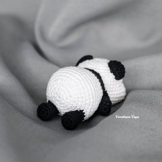 Mini Plush Panda Crochet Pattern, Small Amigurumi Panda PDF