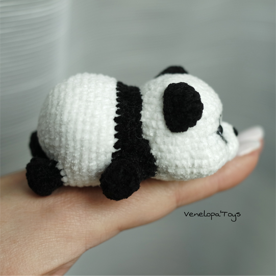 Mini Plush Panda Crochet Pattern, Small Amigurumi Panda PDF
