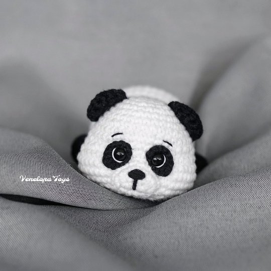 Mini Plush Panda Crochet Pattern, Small Amigurumi Panda PDF