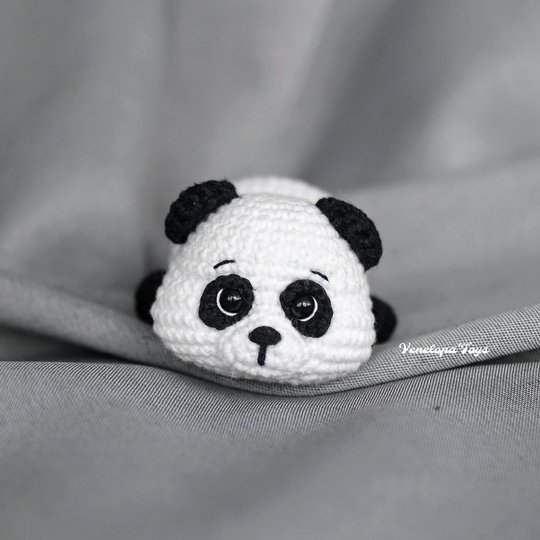 Mini Plush Panda Crochet Pattern, Small Amigurumi Panda PDF