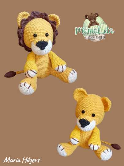 Kuschel Löwe, mini - Häkelanleitung