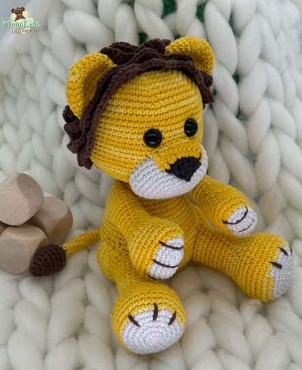 Kuschel Löwe, mini - Häkelanleitung