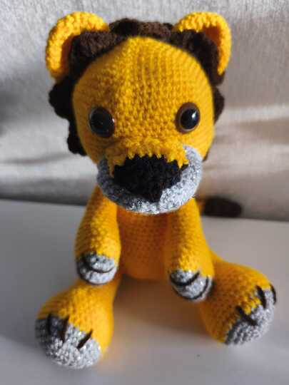 Kuschel Löwe, mini - Häkelanleitung