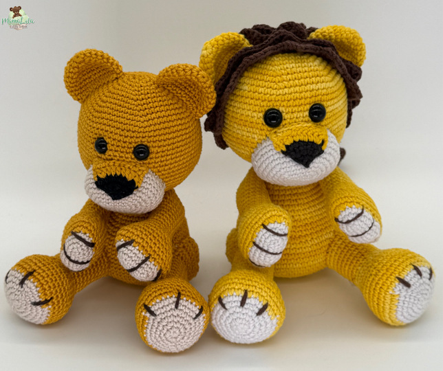 Kuschel Löwe, mini - Häkelanleitung