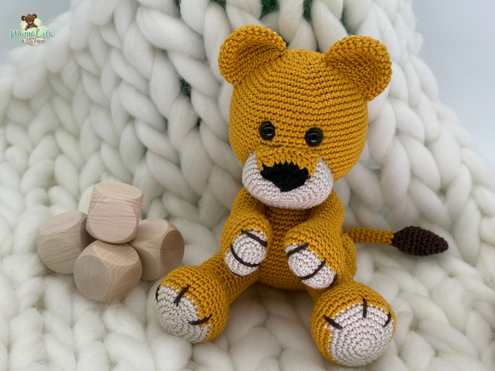 Kuschel Löwe, mini - Häkelanleitung