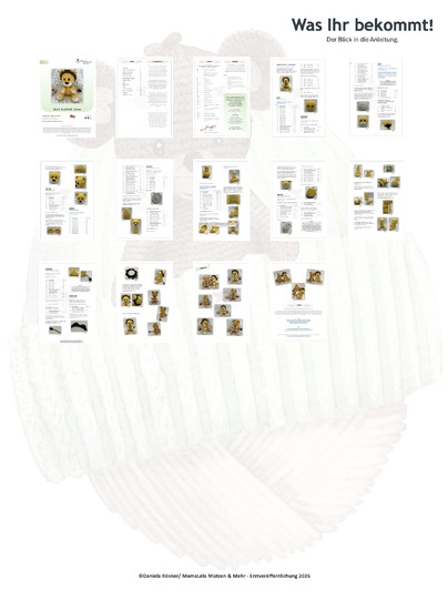 Kuschel Löwe, mini - Häkelanleitung