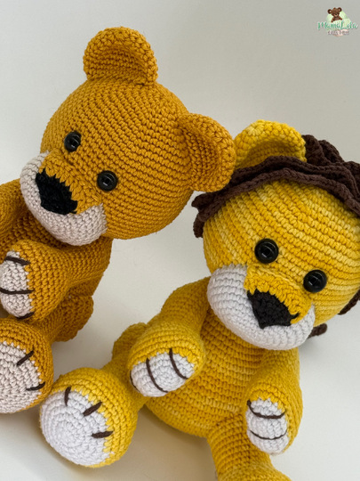 Kuschel Löwe, mini - Häkelanleitung