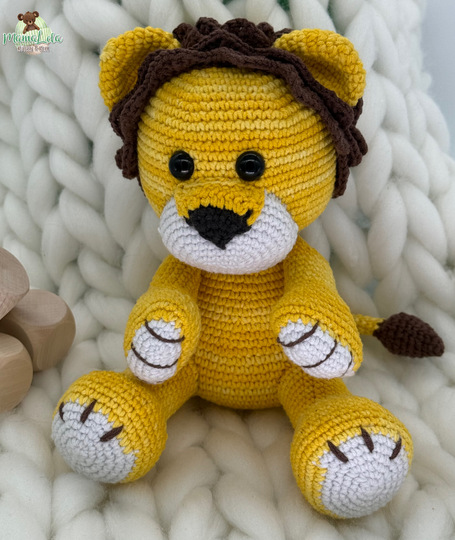 Kuschel Löwe, mini - Häkelanleitung