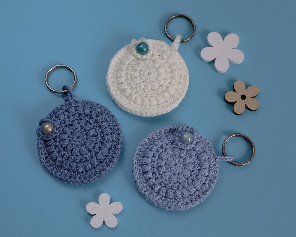 Häkelanleitung Schlüsselanhänger - Mini-Täschchen