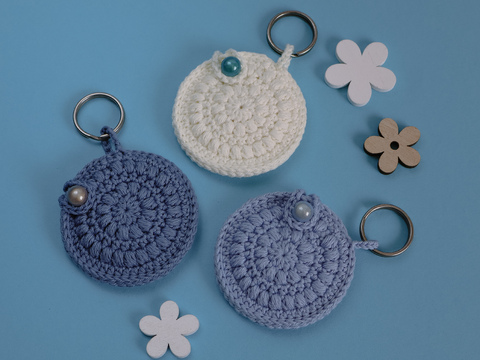 Häkelanleitung Schlüsselanhänger - Mini-Täschchen