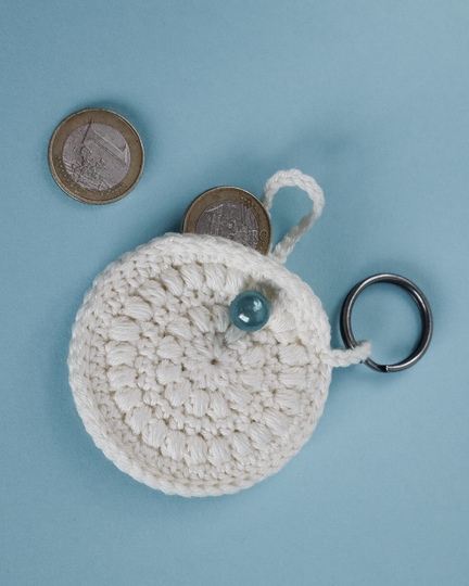 Häkelanleitung Schlüsselanhänger - Mini-Täschchen