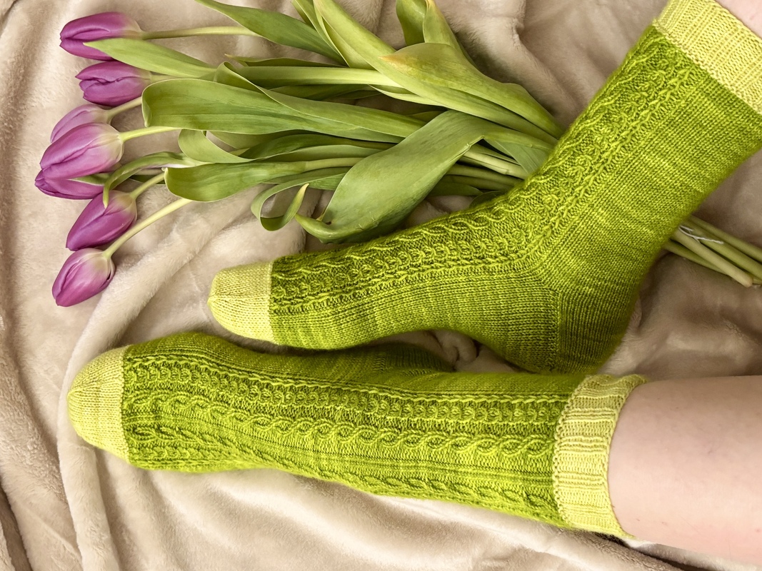 Verdina Socks, Strickanleitung für Mustersocken