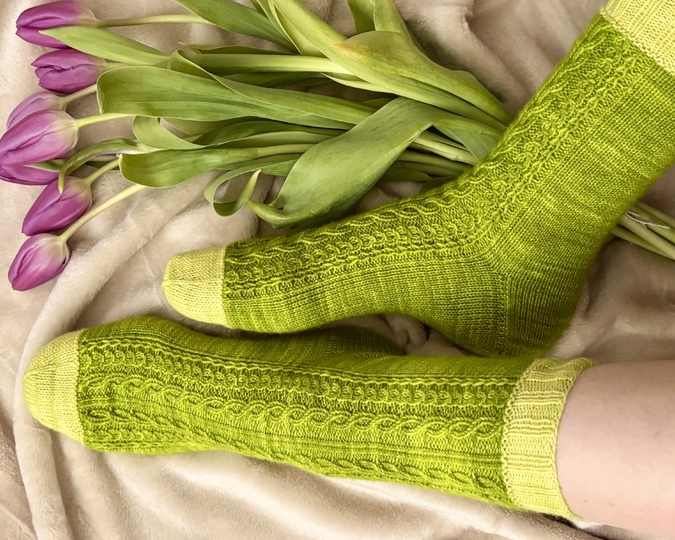 Verdina Socks, Strickanleitung für Mustersocken