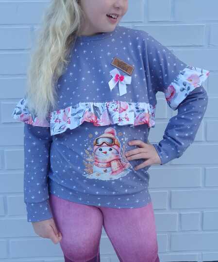 Schnittmuster Girly Sweater Robin (Gr. 80–176)