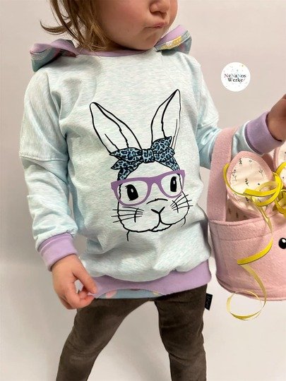 Schnittmuster Girly Sweater Robin (Gr. 80–176)