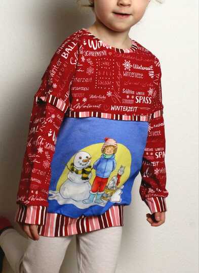 Schnittmuster Girly Sweater Robin (Gr. 80–176)