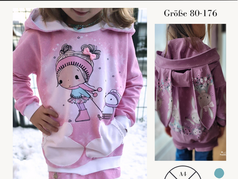Schnittmuster Girly Sweater Robin (Gr. 80–176)