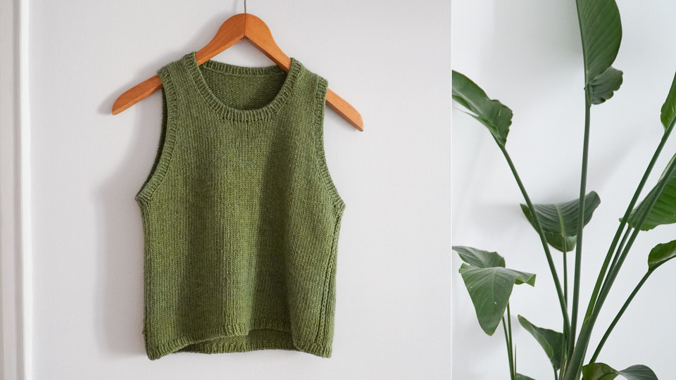 Tanktop stricken mit Videoanleitung