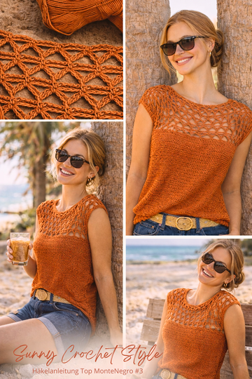 Crochet Summer Top Pattern | Airy Ladies' Top | Crochet Top MonteNegro #3