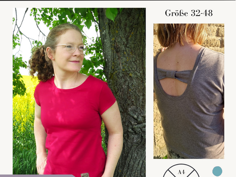 Schnittmuster Basic-Shirt Baila (Gr. 32–46)