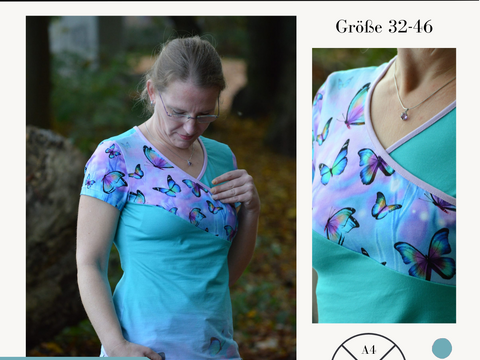 Schnittmuster Shirt Fran für Damen (Gr. 32–46)