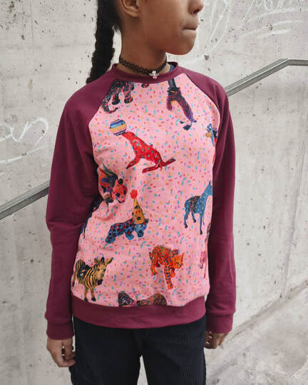 Raglanpulli RUNA KIDS | Nähanleitung und Schnittmuster | 110-164 | 3 Weiten