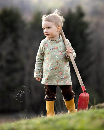 Raglanpulli RUNA MINI | Nähanleitung und Schnittmuster | 50-104 | 3 Weiten