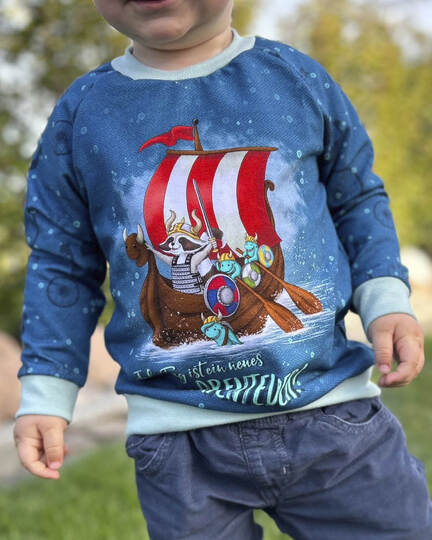 Raglanpulli RUNA MINI | Nähanleitung und Schnittmuster | 50-104 | 3 Weiten