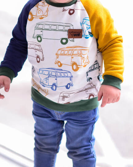 Raglanpulli RUNA MINI | Nähanleitung und Schnittmuster | 50-104 | 3 Weiten