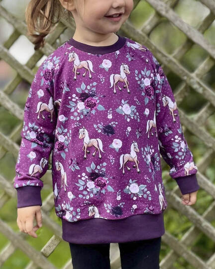 Raglanpulli RUNA MINI | Nähanleitung und Schnittmuster | 50-104 | 3 Weiten