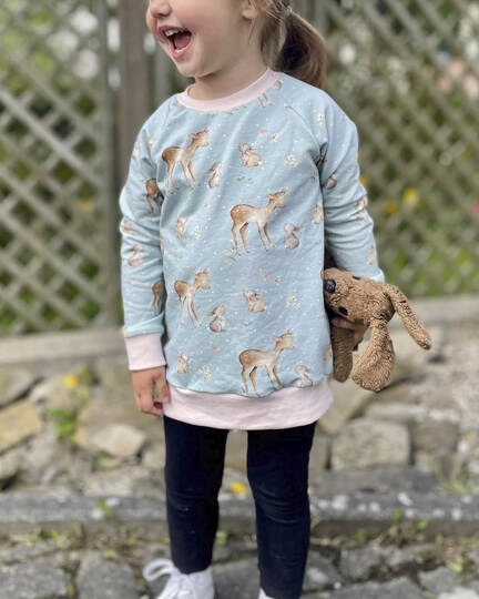 Raglanpulli RUNA MINI | Nähanleitung und Schnittmuster | 50-104 | 3 Weiten