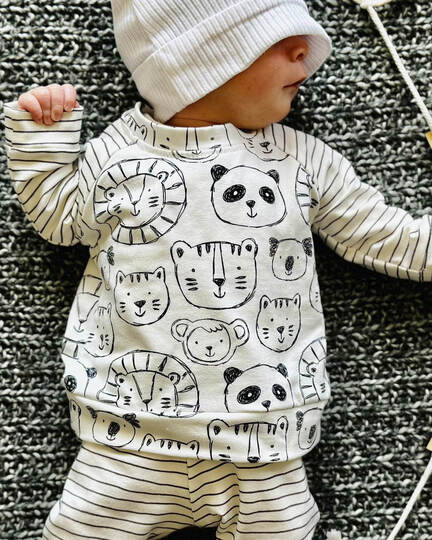 Raglanpulli RUNA MINI | Nähanleitung und Schnittmuster | 50-104 | 3 Weiten