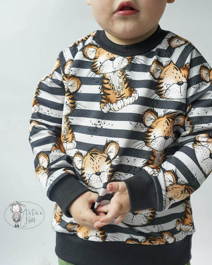 Raglanpulli RUNA MINI | Nähanleitung und Schnittmuster | 50-104 | 3 Weiten