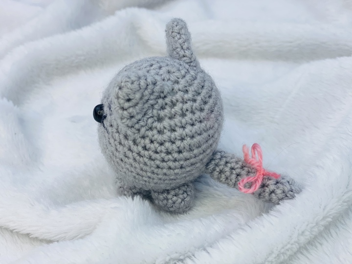 7cm Tiny Kitten Crochet Pattern , Stress Reliever & Bag