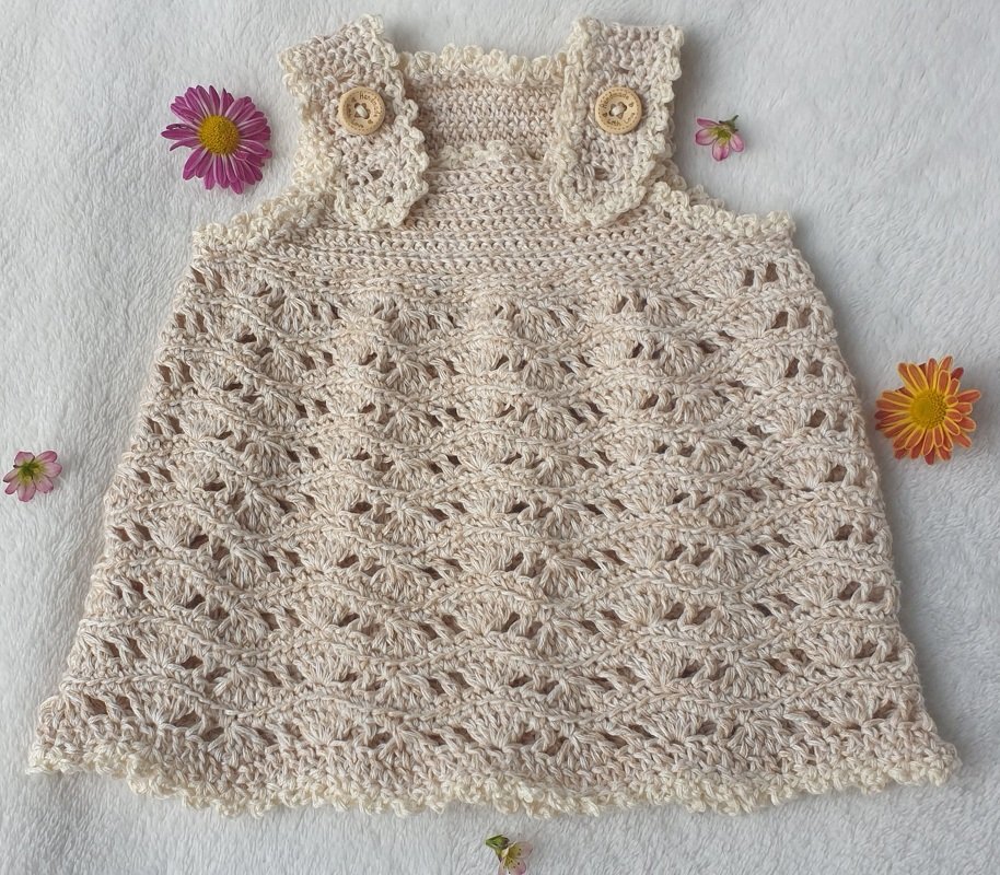 Häkelanleitung Baby-Top & Kleidchen „Ocean Wave“ – mitwachsend & rutschfest - Bild 2
