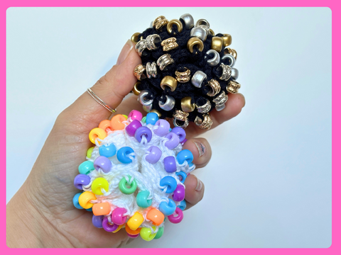 Fidget Toy Stressball m. Perlen, No Sew Anti Stress Spielzeug Ball Sensorik